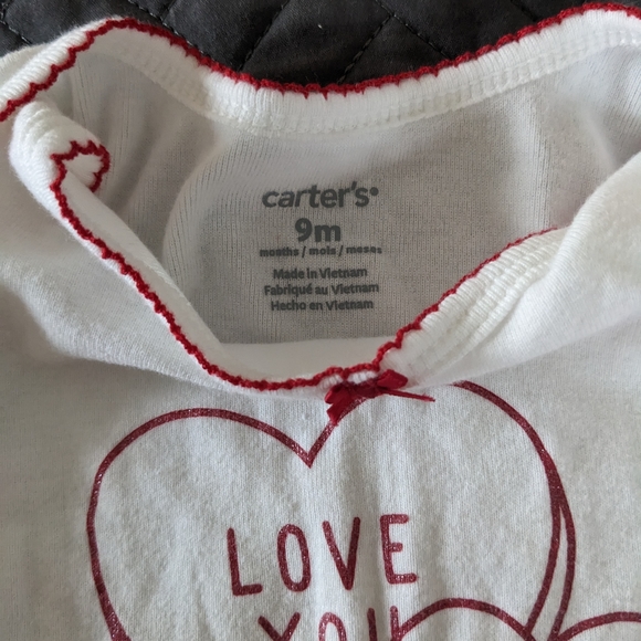 3/$20 Carter's Valentine's tutu outfit 9m - Picture 5 of 5